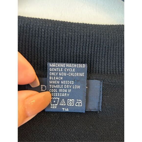 Dockers Men's Polo Sweater Silk Blend XL Black EUC!! - Picture 4 of 6
